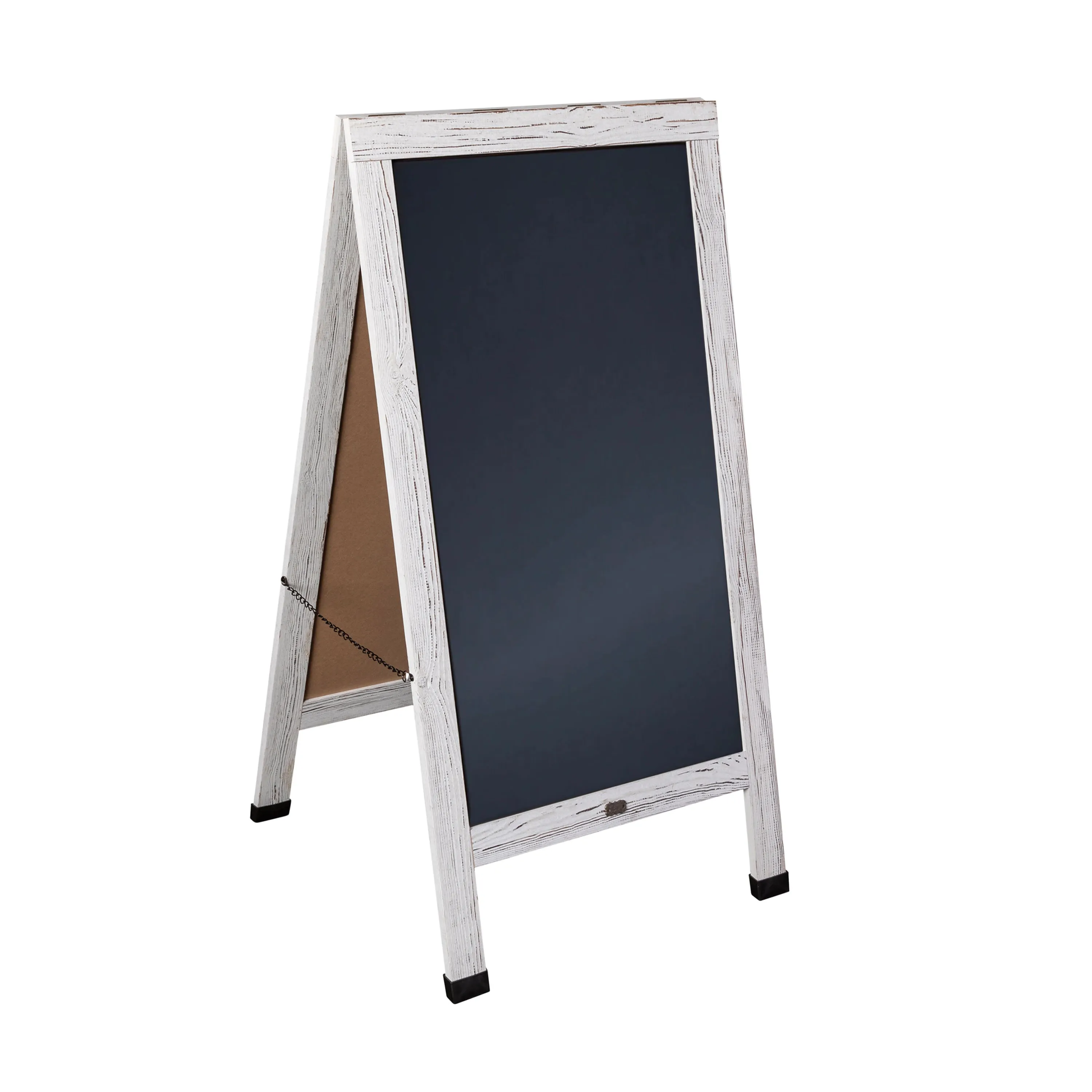 Canterbury Wooden Indoor/Outdoor A-Frame Magnetic Chalkboard Sign Set with 8 Chalk Markers, 10 Stencils, Eraser, and 2 Magnets
