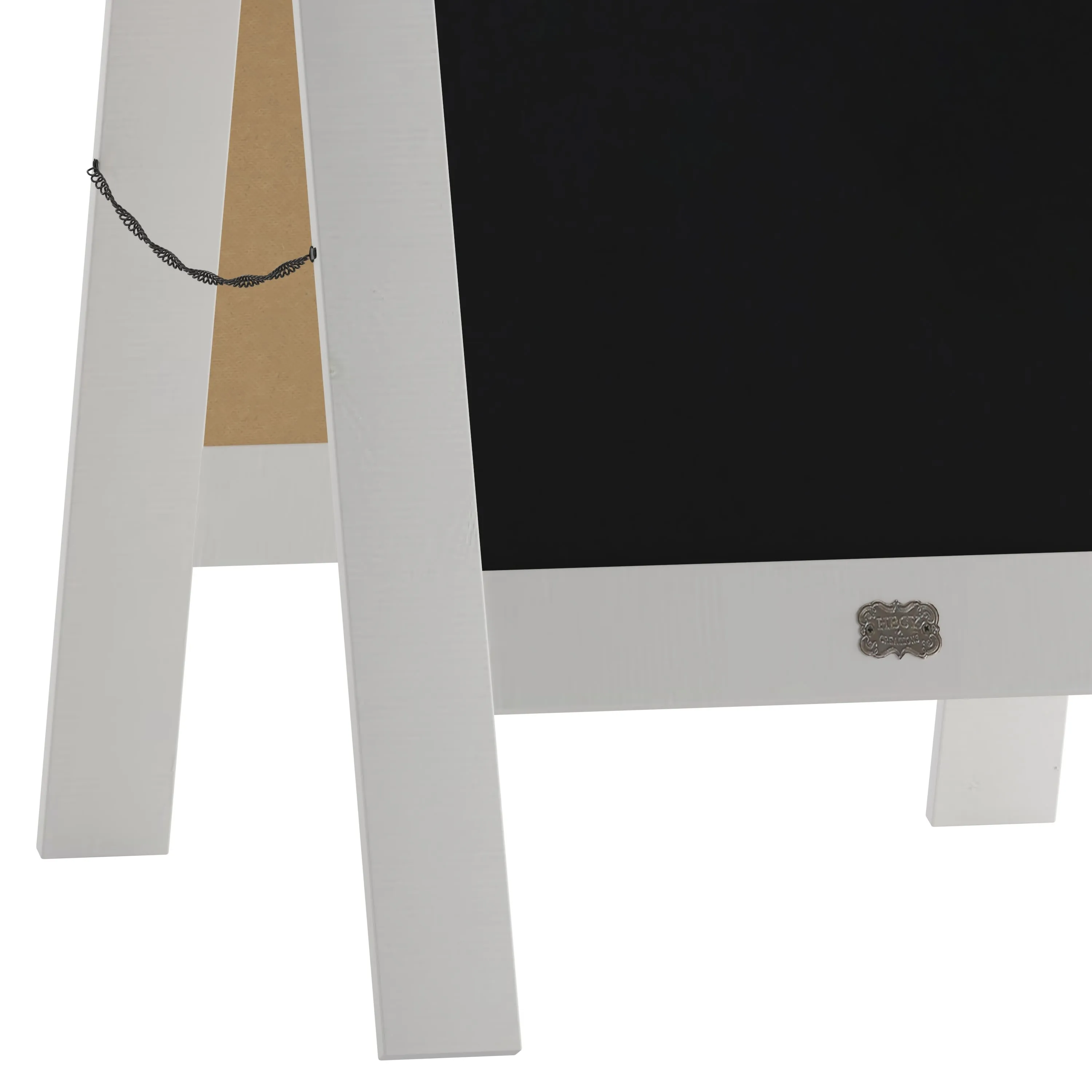Canterbury Wooden Indoor/Outdoor A-Frame Magnetic Chalkboard Sign Set with 8 Chalk Markers, 10 Stencils, Eraser, and 2 Magnets