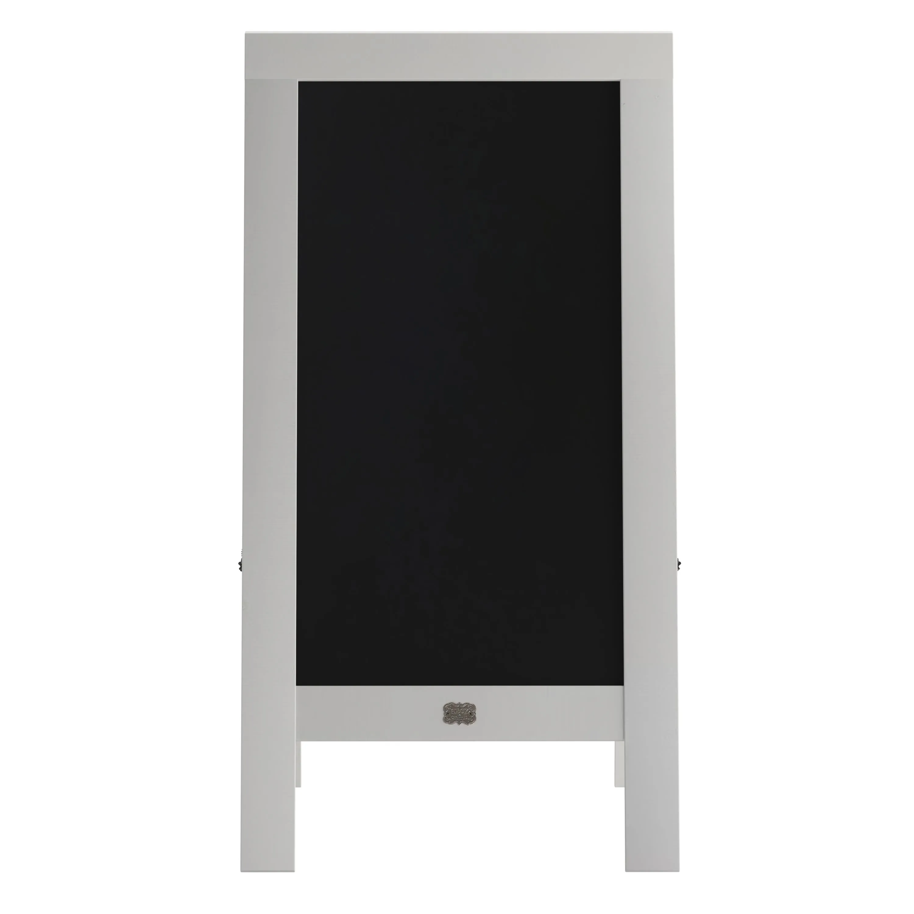 Canterbury Wooden Indoor/Outdoor A-Frame Magnetic Chalkboard Sign Set with 8 Chalk Markers, 10 Stencils, Eraser, and 2 Magnets