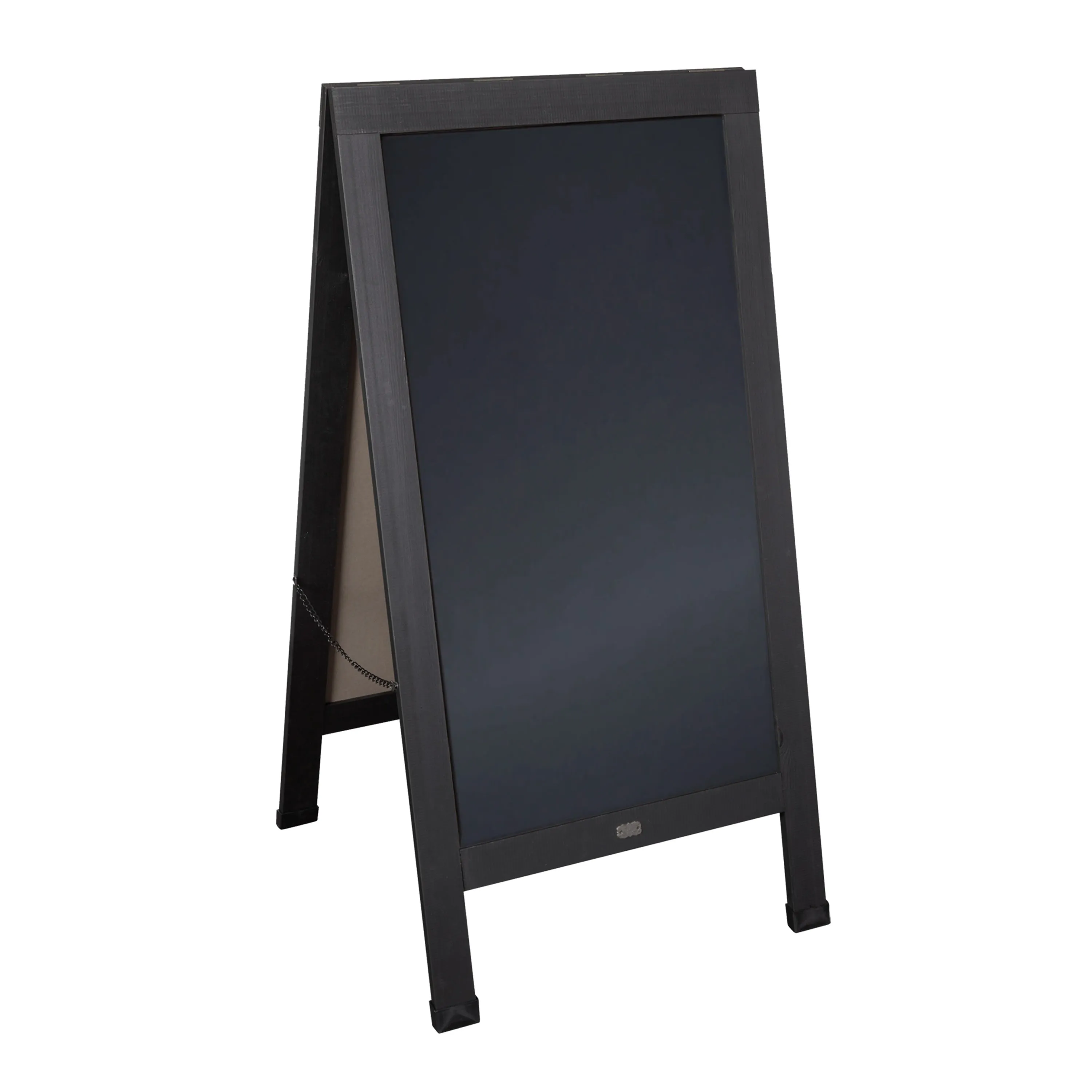 Canterbury Wooden Indoor/Outdoor A-Frame Magnetic Chalkboard Sign Set with 8 Chalk Markers, 10 Stencils, Eraser, and 2 Magnets