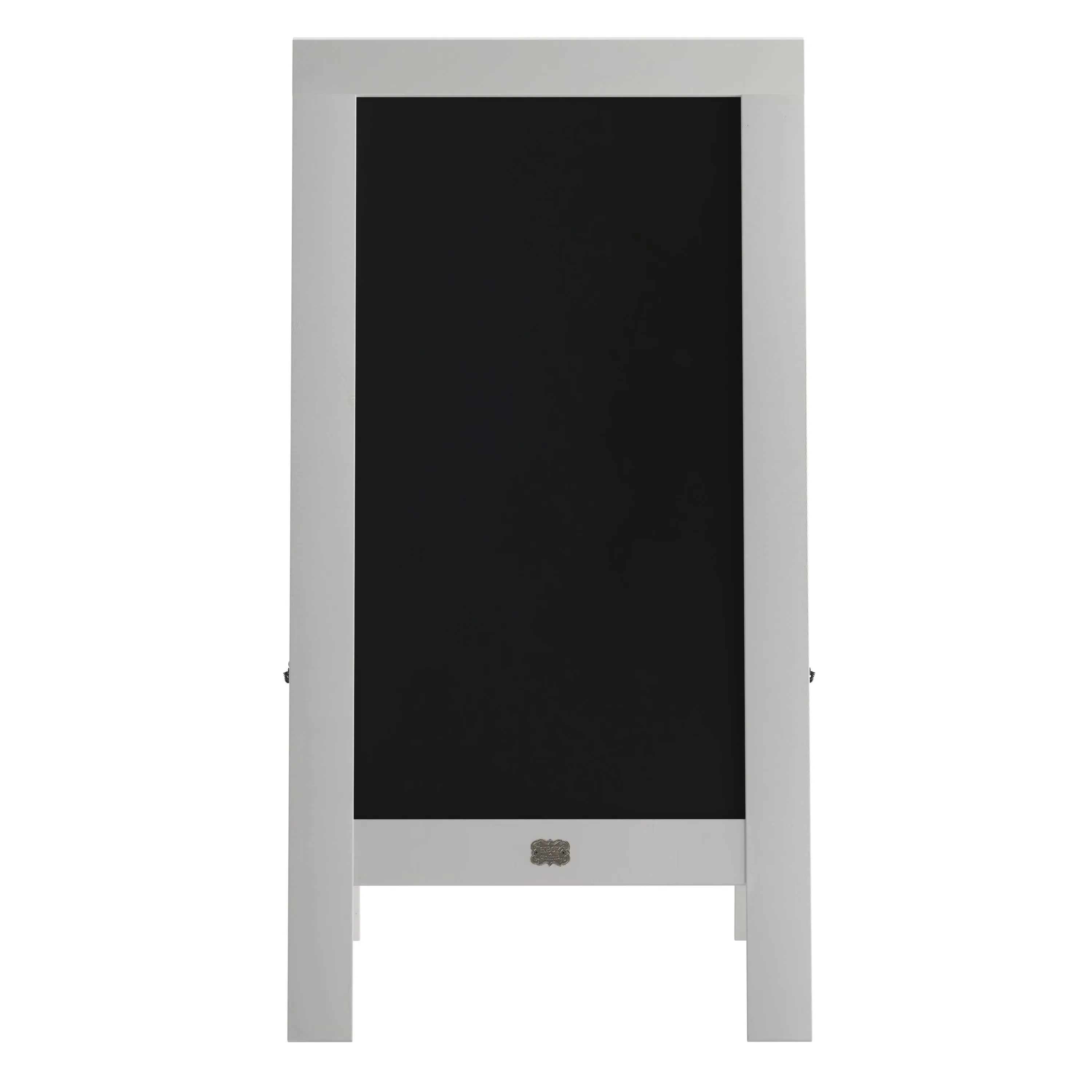 Canterbury Wooden Indoor/Outdoor A-Frame Magnetic Chalkboard Sign Set with 8 Chalk Markers, 10 Stencils, Eraser, and 2 Magnets