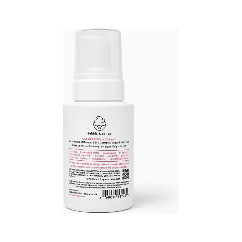 Dabble & Dollop All Natural Foaming Shampoo & Body Whip- Raspberry