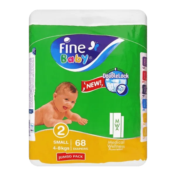 FINE BABY SMALL DIAPERS 4-8KG 68PCS