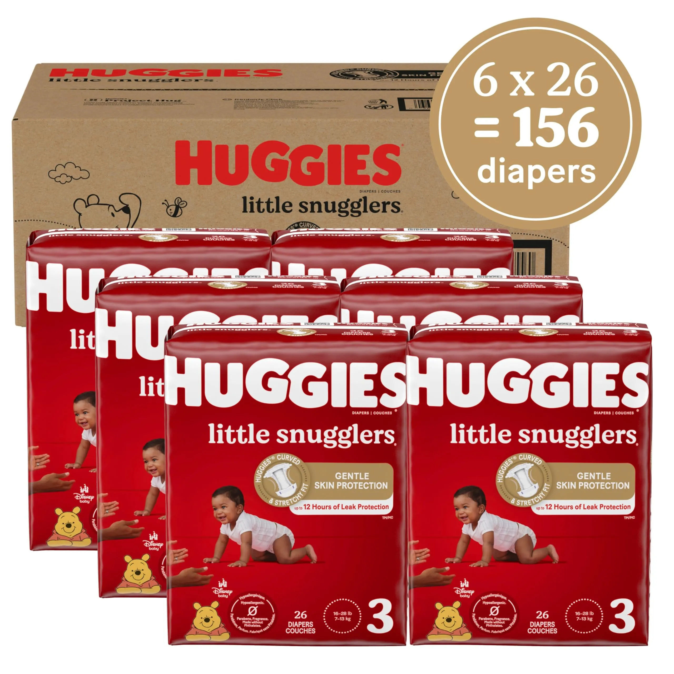 Huggies Diapers Size 3- Little Snugglers.