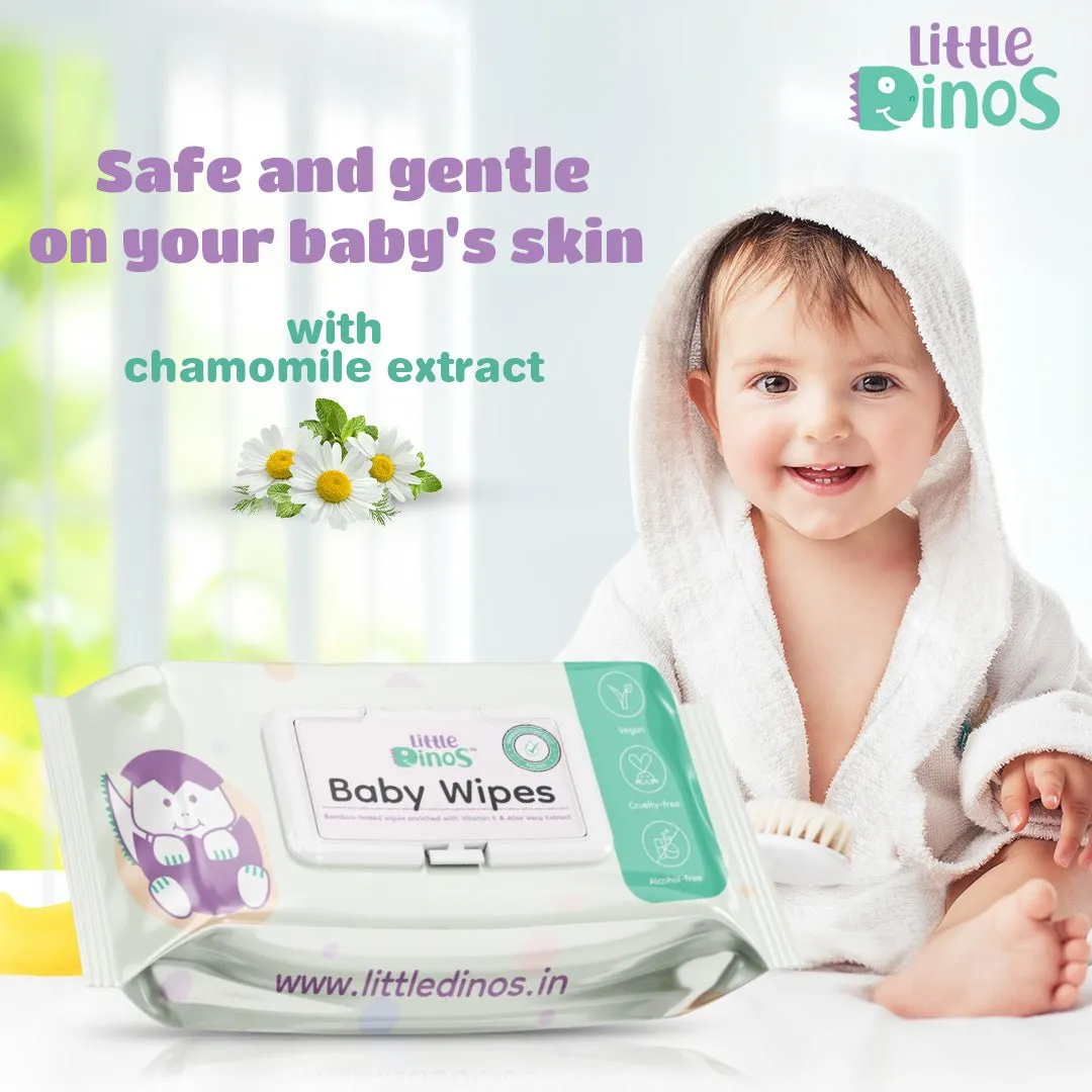 Little Dinos 99% water based baby wipes