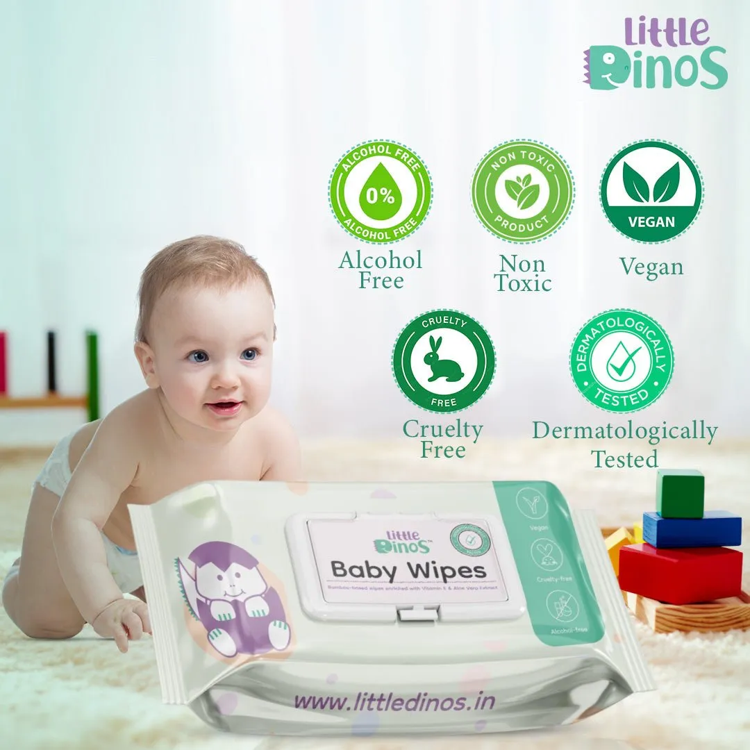 Little Dinos 99% water based baby wipes