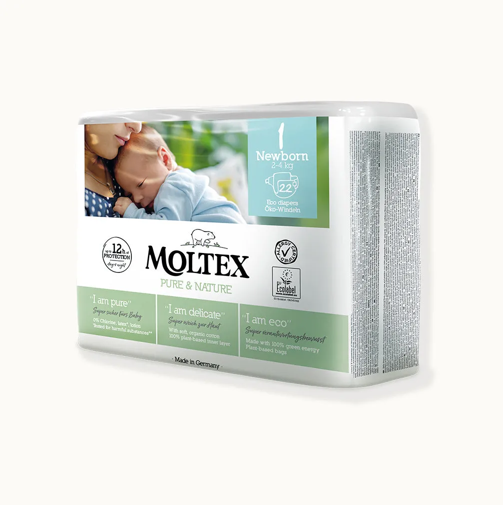 Newborn Nappies 2-5kg - 4 Packs