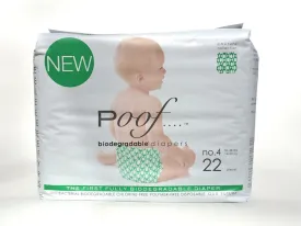 Poof SIZE 4 Green Loops Biodegradable DIAPERS