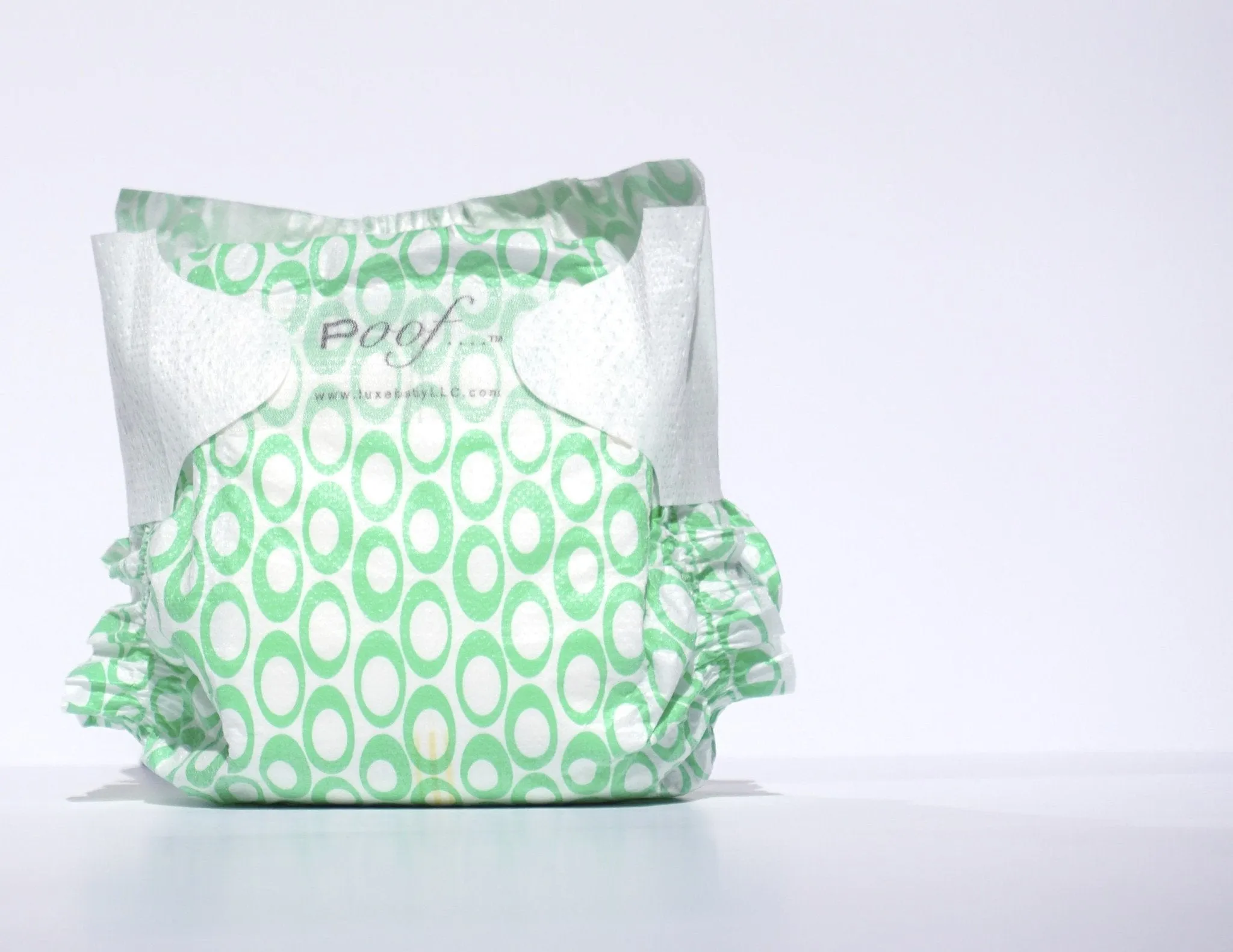 Poof SIZE 4 Green Loops Biodegradable DIAPERS