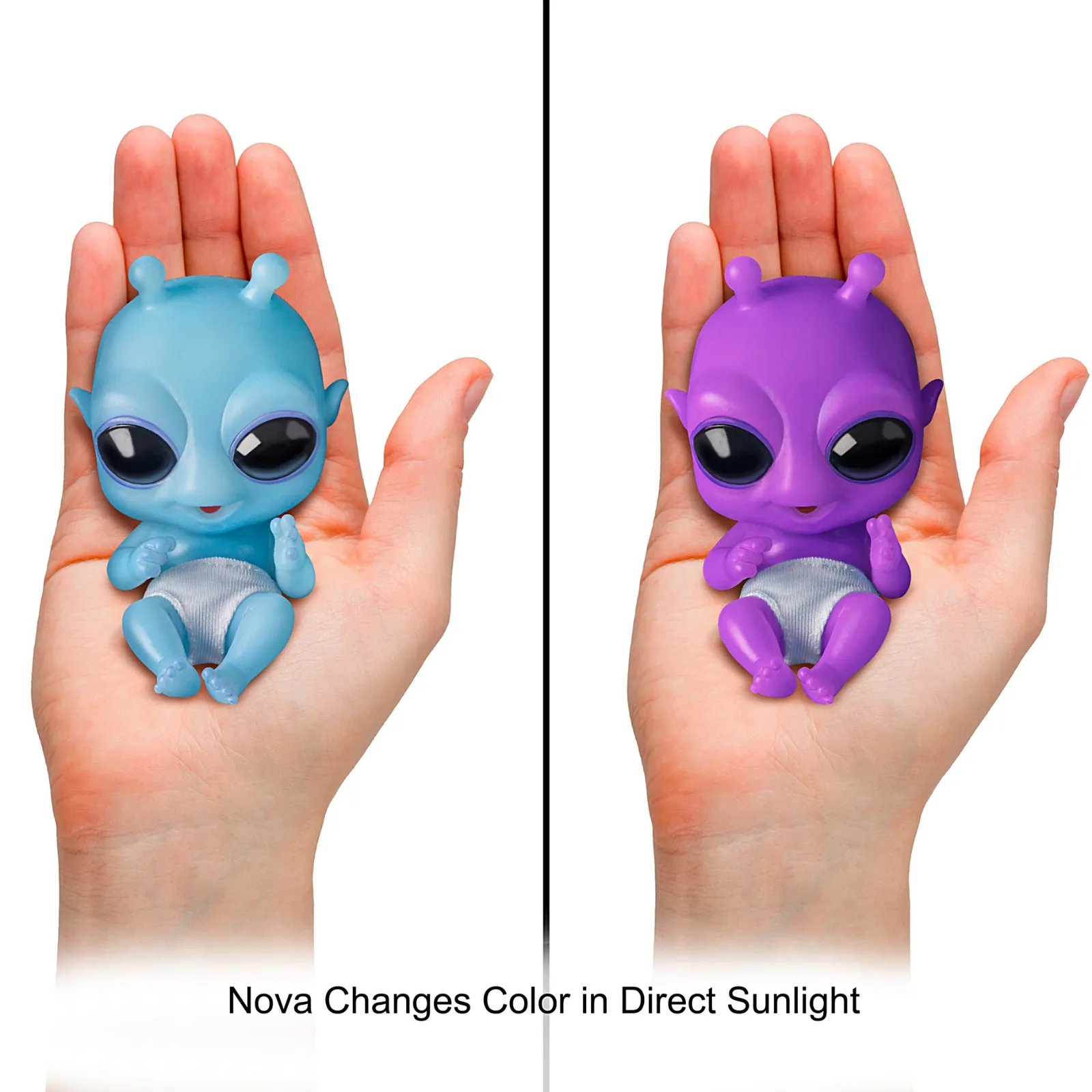 The Ashton-Drake Galleries Out-of-This-World Alien Baby Doll Collection Issue #2: Nova Alien Silicone Miniature Baby Doll with Removable Pacifier & Cosmic Swaddling Blanket 4-Inches