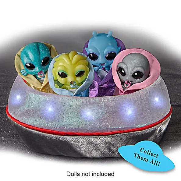 The Ashton-Drake Galleries Out-of-This-World Alien Baby Doll Collection Issue #4:UFO Display for Silicone Miniature Alien Baby Dolls 4-Inches
